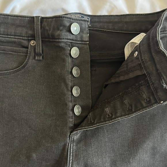 Abercrombie & fitch size 2/26 L high rise super skinny ankle jean w button fly - Picture 3 of 5